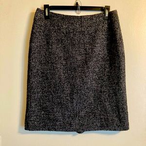 ANN TAYLOR WOOL SKIRT-10P EUC